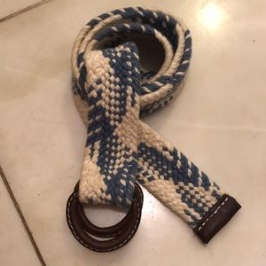 Aeropostale blue and cream cloth belt